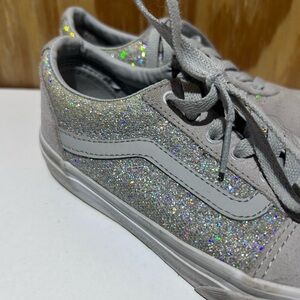 Vans Kids Sneakers - Gray with Glitter Accents
